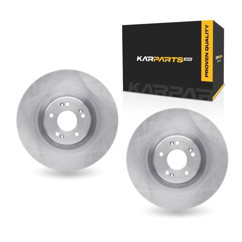 For Kia K900 2015 2016 2017 Disc Brake Rotors Front Set Of 2 Cast Iron Material