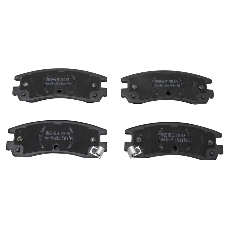 TRQ Performance Drilled Slotted Rotor Metallic Brake Pad Set Front Rear Kit gallery