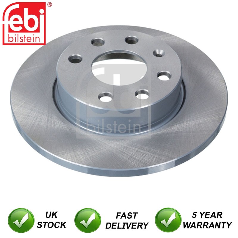 Brake Discs Front Febi Fits Vauxhall Corsa 2000-2006 1.0 1.2 9195981