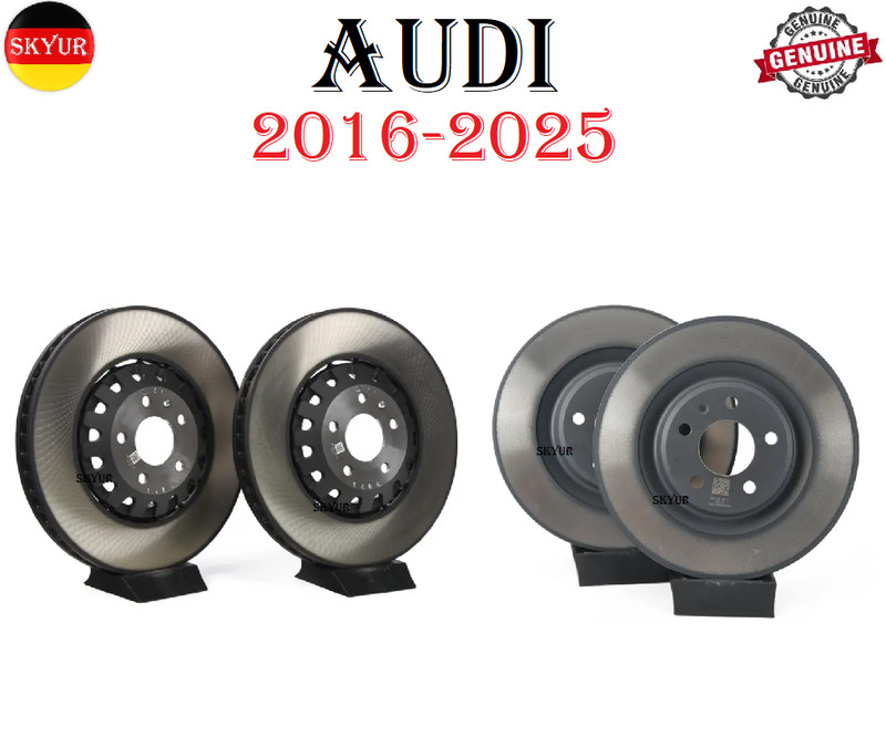 Front And Rear Brake Rotors For 2016-2025 Audi Vehicles 4M0615301AS & 8W0615601E
