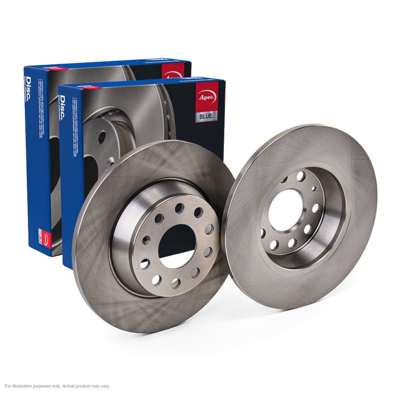 2x APEC Rear Brake Discs For SEAT TARRACO (KN2) 2.0 TSI 4Drive 2020-24 SDK6780