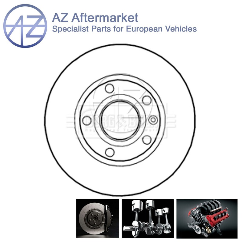 Fits LDV Maxus 2005-2009 V80 2016- 2.4 D AZ Front 1x Brake Disc 545110027