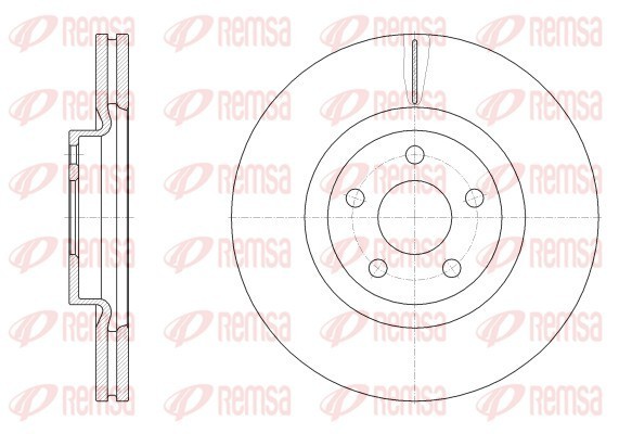 Remsa 62548.10 Brake Disc for Audi, Ford