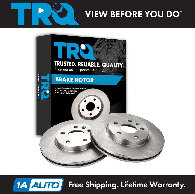 TRQ Front Disc Brake Rotor Kit Pair Set of 2 for Chevy Cruze Sonic Brand
