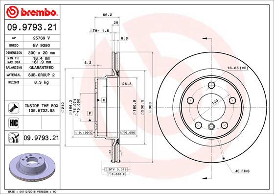 Fits BMW 3 Series 2 1 4 Ruva Rear Brake Discs 34216792227 gallery