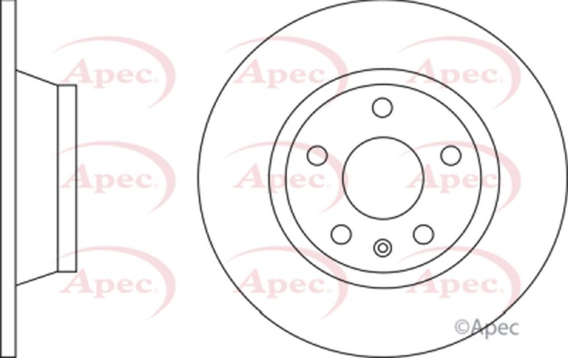 1x 1x Brake Disc Rear CPO Fits Audi TT 2006-2014 1.8 2.0 TDi 8J0615601 gallery