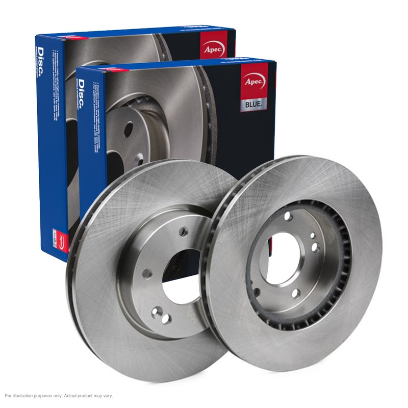 2X APEC Front Brake Discs for KIA VENGA 2010-19 280mm Vented SDK6301