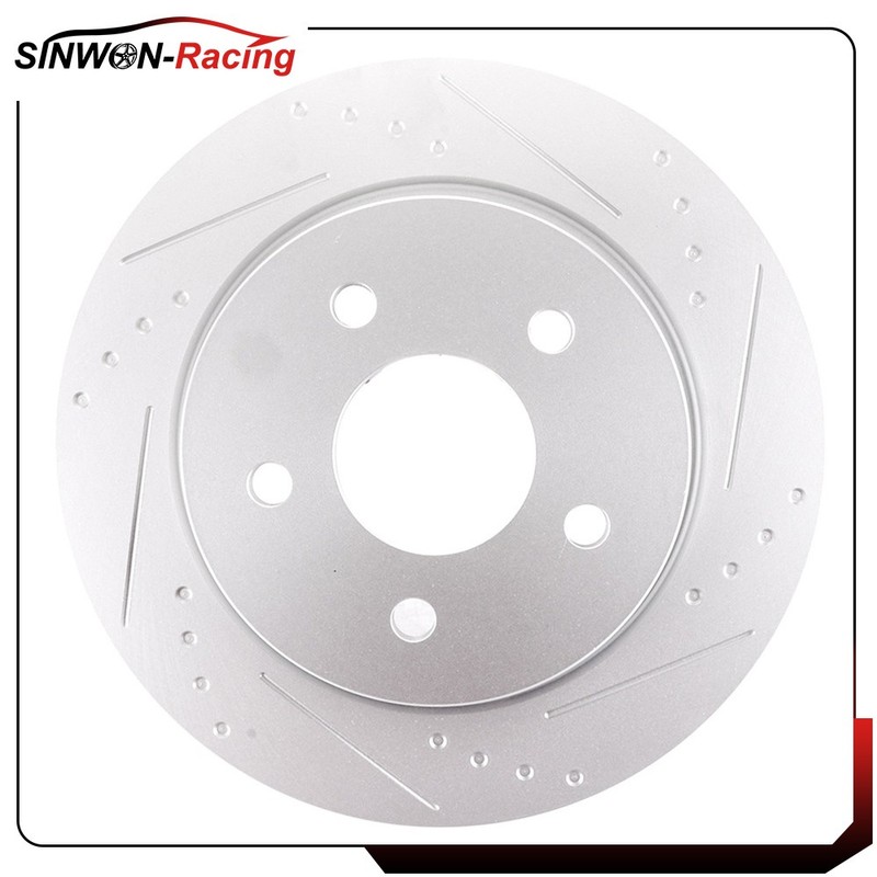 4 pcs Front Rear Brake Disc Rotors For Ford Transit Connect 2014-2015 Drill Slot gallery
