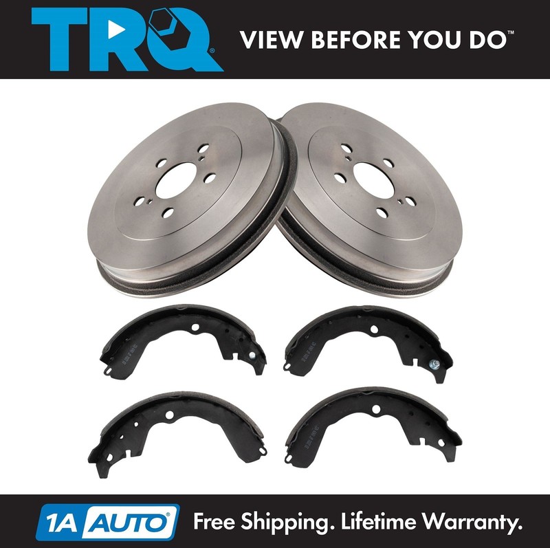 TRQ Rear Brake Shoe & Drum Kit Fits 2003-2008 Pontiac Vibe Toyota Matrix