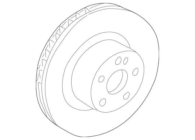 Genuine Mercedes-Benz Disc Brake Rotor 220-421-19-12-64