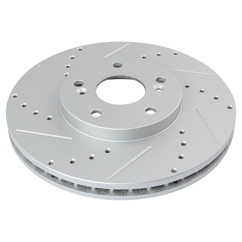 Front & Rear Performance Drilled Slotted Rotor & Ceramic Brake Pad Kit gallery