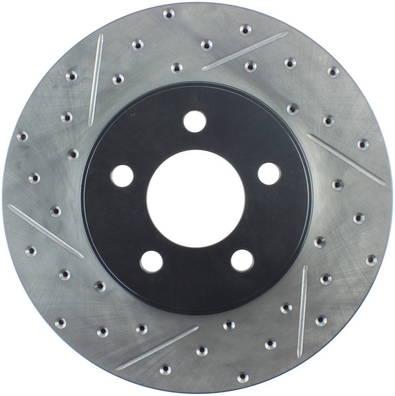 StopTech 127.61072R Sport Cross-Drilled & Slotted Disc Brake Rotor