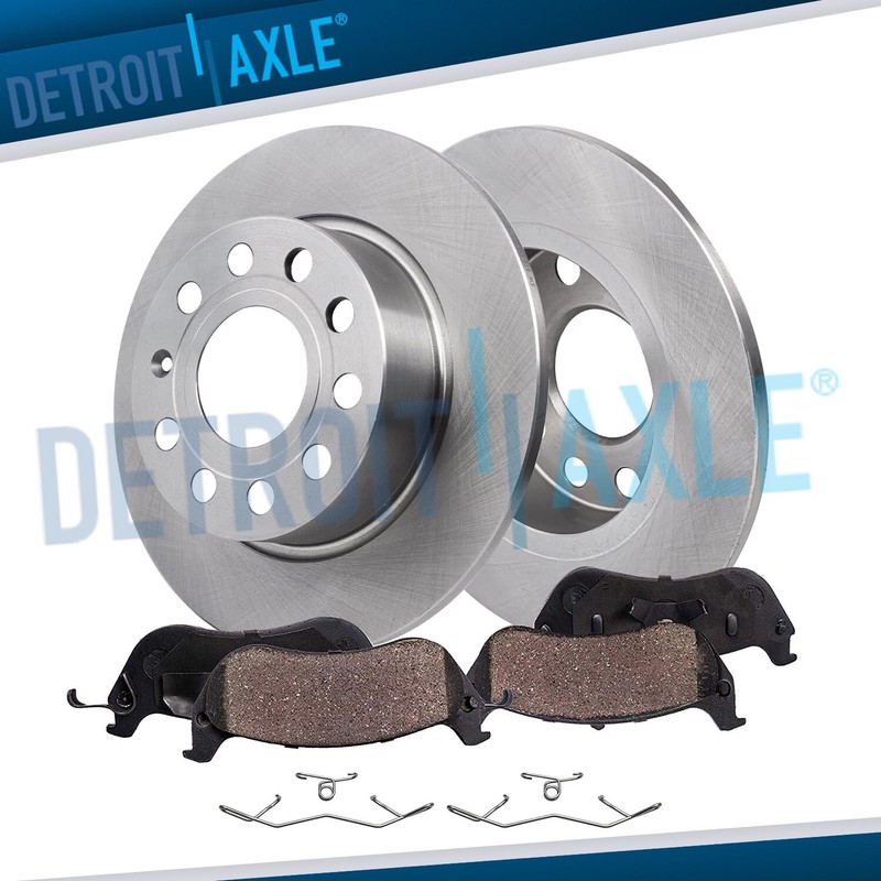 10.71″ REAR Disc Brake Rotors Ceramic Pads for 2015 2016 2017 Audi A3 A3 Ouattro