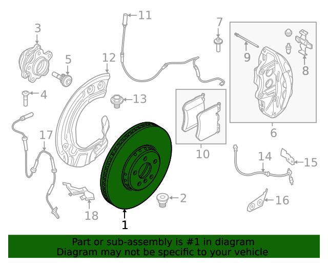 Genuine BMW Disc Brake Rotor 34-10-8-858-705 gallery