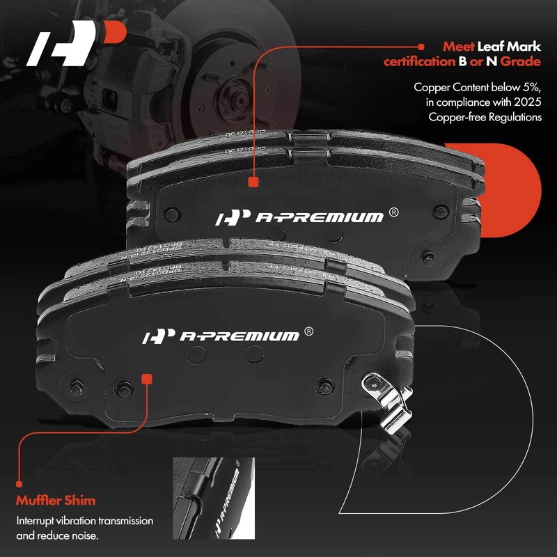 Front & Rear Drilled Brake Rotor & Ceramic Brake Pad for Chevrolet Equinox GMC gallery