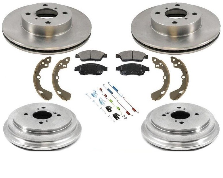 For Suzuki Aerio 2002-2005 Front Rear Brake Rotors & Ceramic Pads Drums Shoes