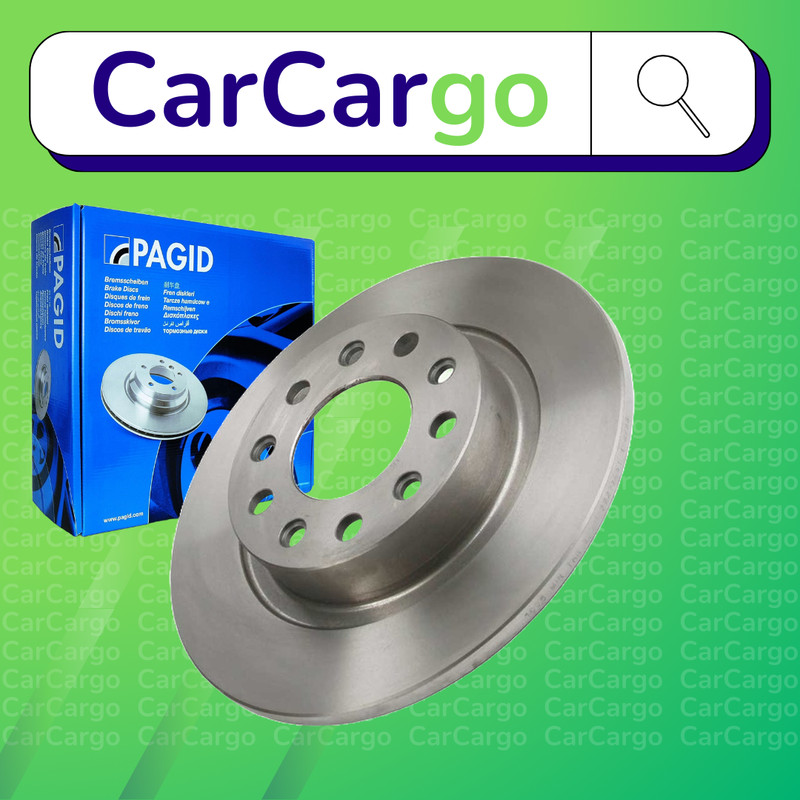 Pagid Solid Rear Brake Discs Pair Alfa Romeo Giulietta 1.8 TBi 2013-2018 264 mm