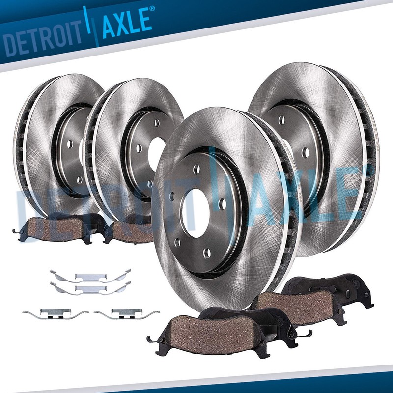 Front & Rear Disc Brake Rotor Ceramic Brake Pads for BMW 325i 328Ci 328I