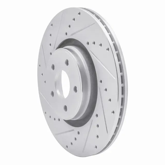 Genuine DFC Brake Rotor - Drilled and Slotted - Silver 631-54082L gallery