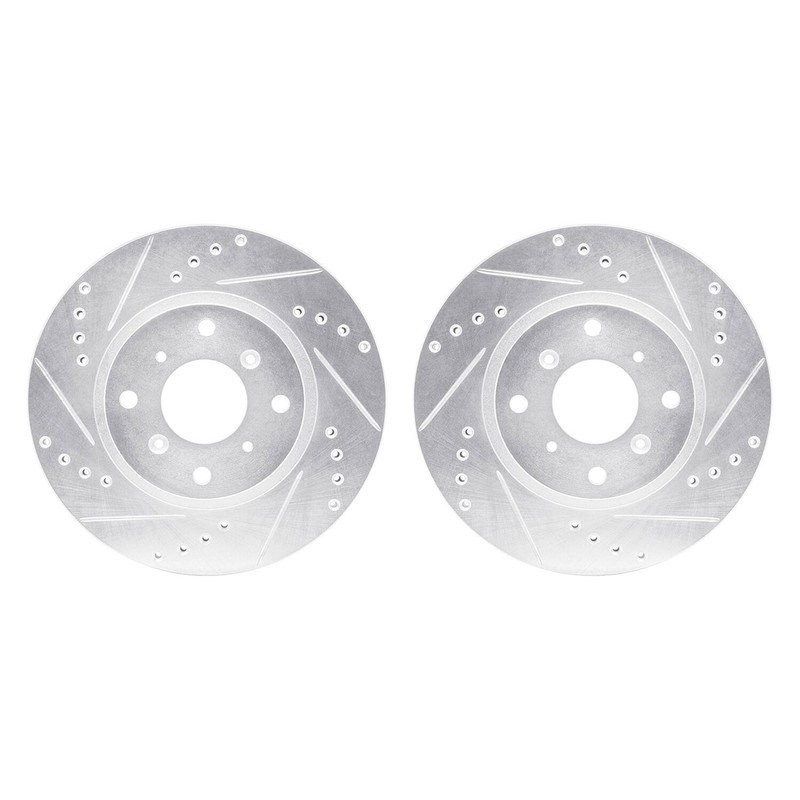 For Acura Legend 87-90 R1 Concepts Drilled & Slotted Front Brake Rotor Set