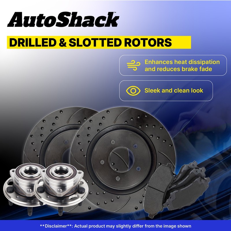 Front Drilled Slotted Brake Rotors Ceramic Pads Hubs for Chevy, Cruze 2011-2015 gallery