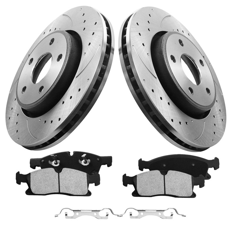 330mm Front Coated LD Brake Rotors & Pads for Dodge Durango Jeep Grand Cherokee gallery