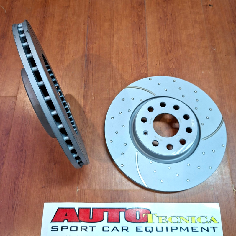 FRONT BRAKE DISCS EBC VENTILATED GD1386 MOUSTACHED POINTS 312 AUDI TT WV GOLF gallery