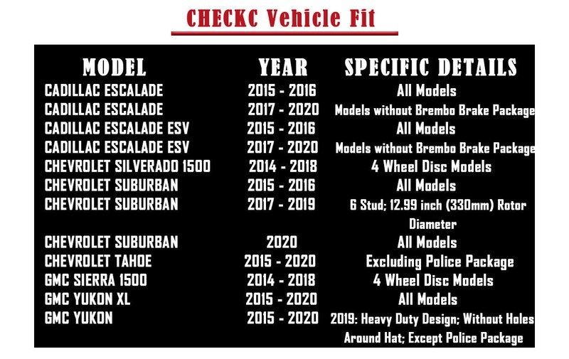 Front & Rear Brake Rotors Pads fit for Chevrolet Tahoe GMC Yukon XL 2015-2020 gallery