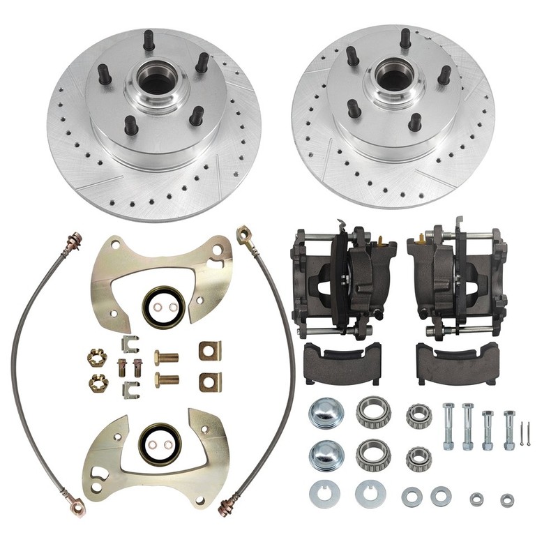 Disc Brake Kit Drilled/Slotted for Chevy Full-size Cars 1955-1957 & 1959-1964 gallery