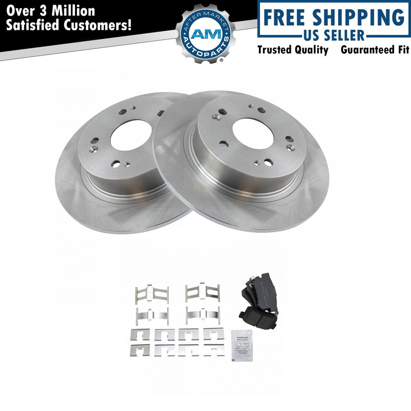 Rear Premium Posi Semi Metallic Brake Pad & Rotor Kit for Honda Accord