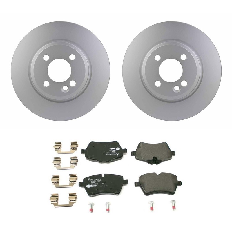 Hella Front 276mm Rotors Low-Met Disc Brake Pad Kit For Mini R50 R52 R56 2002-08