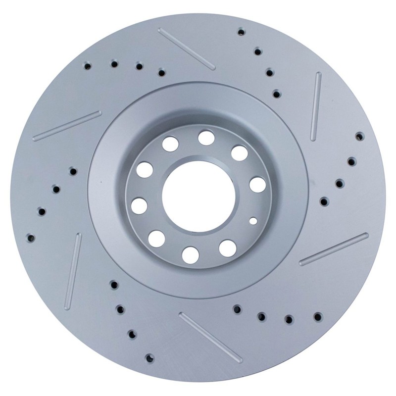 Performance Drilled Slotted Brake Rotor & Ceramic Pad Front & Rear Kit gallery