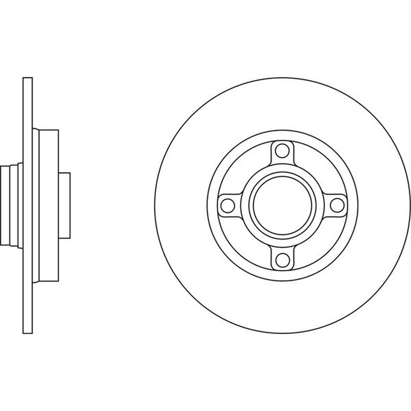 Apec Blue Brake Disc Rear SDK6471 – Fits Citroen C4 and Peugeot 307 – OE Quality