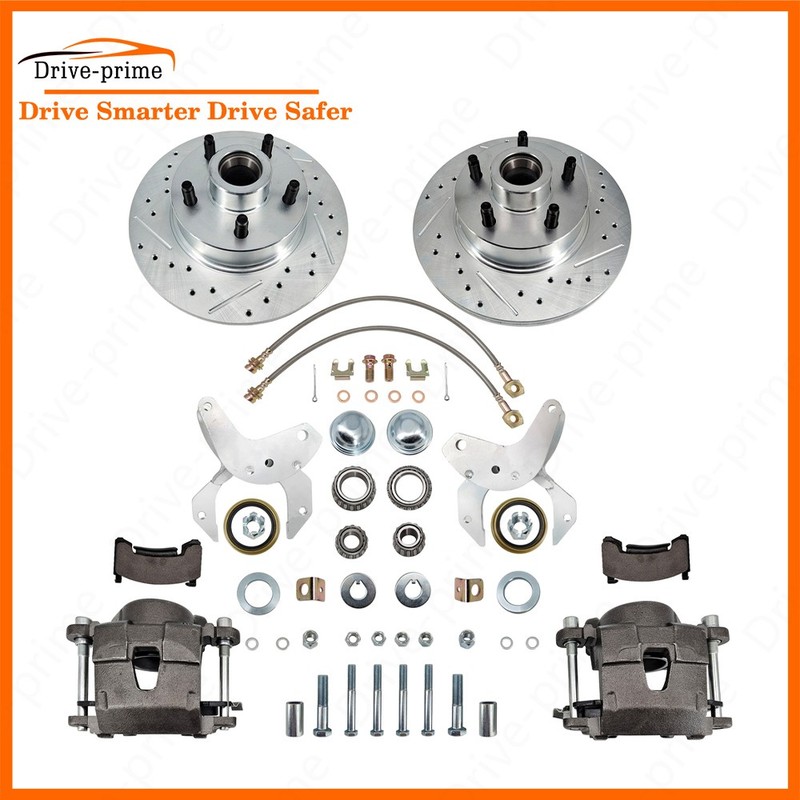 For Ford Cars 1954-1956 drilled and slotted rotors 11″ Disc Brake Conversion Kit