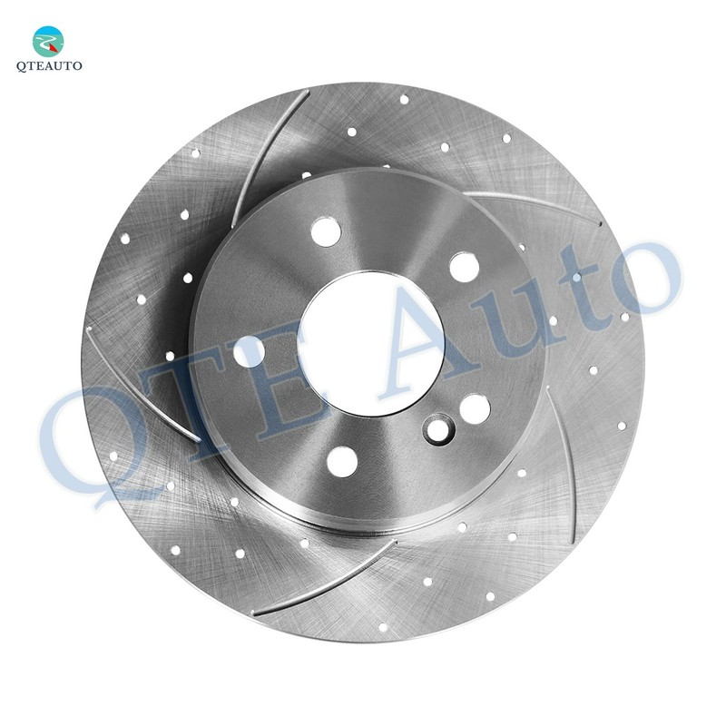 6 R 290 Drilled Brake Rotors-Ceramic Brake Pad To 2009-2011 Mercedes-Benz SLK300 gallery