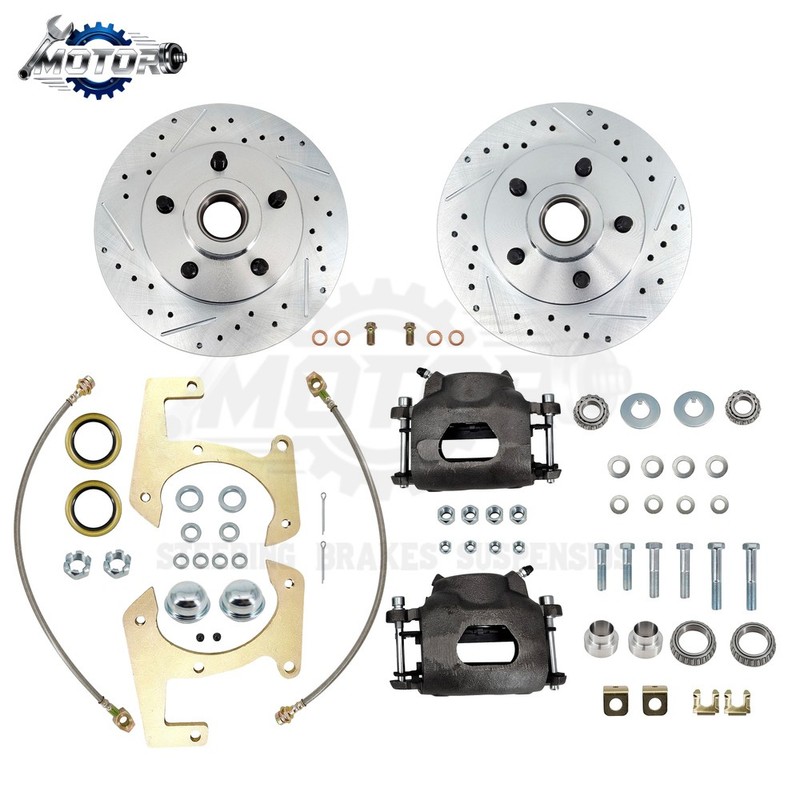 Motors 48-56 Ford F100 Half Ton Truck Deluxe Disc Brake Kit, 5x4.5"