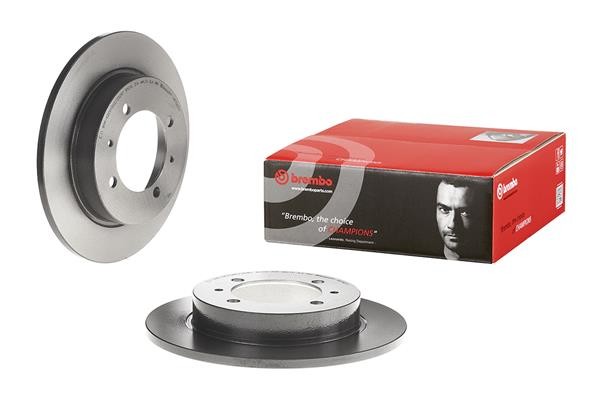 2x Brake Discs Pair Solid fits VOLVO V40 645 1.8 Rear 95 to 04 260mm Set Brembo gallery