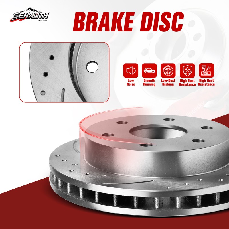 For Mazda 3 2004-2013 280mm Rear Drilled Brake Rotors & Ceramic Brake Pads gallery