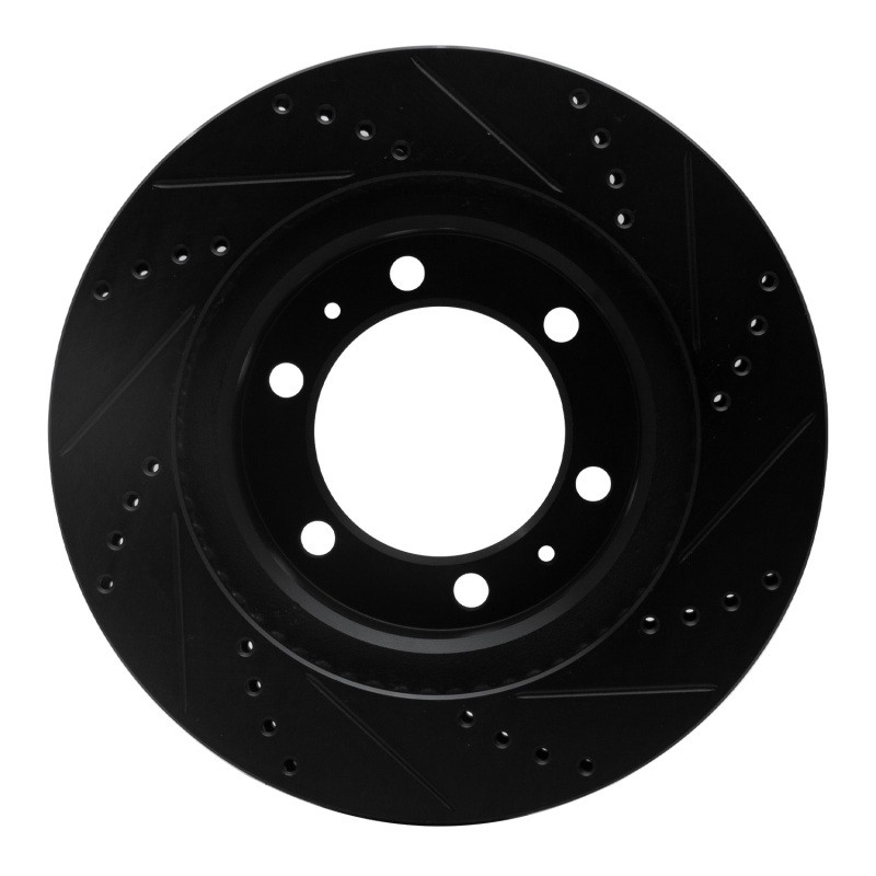 DFC Part 633-76128L Front Left Drilled & Slotted Brake Rotor for Toyota FJ gallery