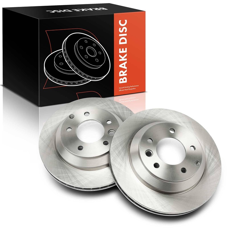 2pcs Rear Left & Right Disc Brake Rotors for Porsche Cayenne Audi Q7 Volkswagen