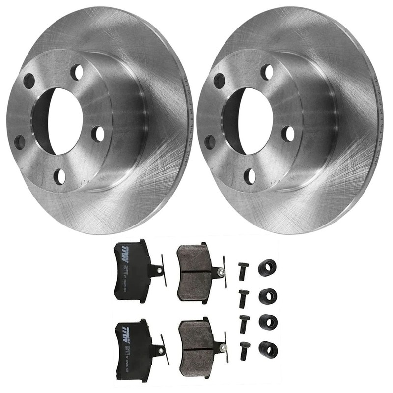 KIT-062924-82 TRW 2-Wheel Set Brake Disc and Pad Kits Rear for Audi A6 Quattro