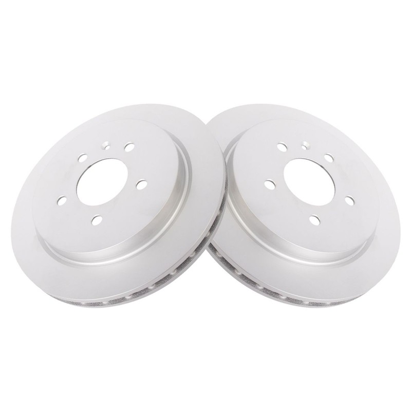 TRQ Rear Brake Rotors Set For 2003-2007 Cadillac CTS 2005-2011 STS gallery
