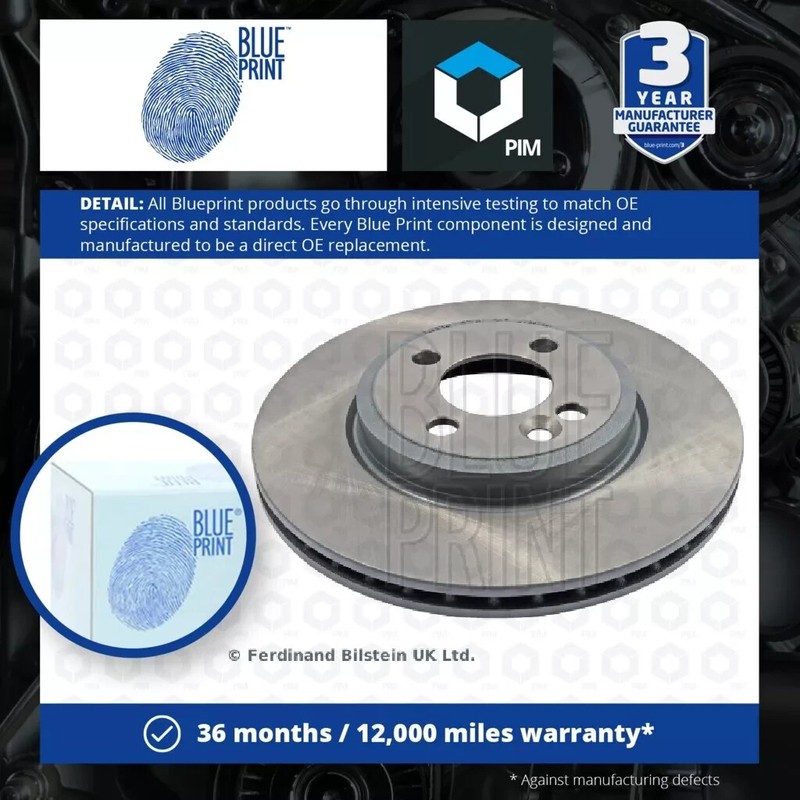 1 X Brake Discs Pair Vented fits MINI CLUBVAN COOPER R55 Front 1.6 1.6D 2.0D gallery