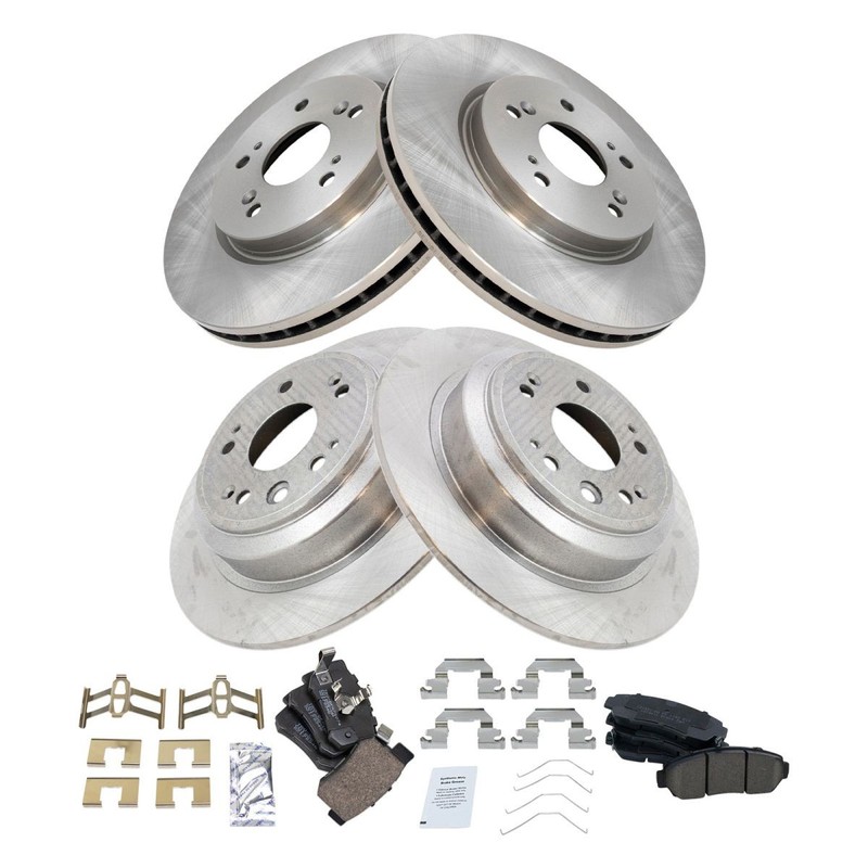TRQ Brake Pad & Rotor Kit Fits 2011 Honda Accord Crosstour 2012-2015 Crosstour gallery