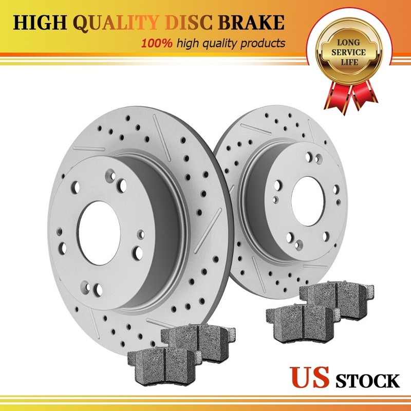 Rear Disc Rotors Disc Brake Pads for 2003-2007 Honda Accord 2004-2008 Acura TSX