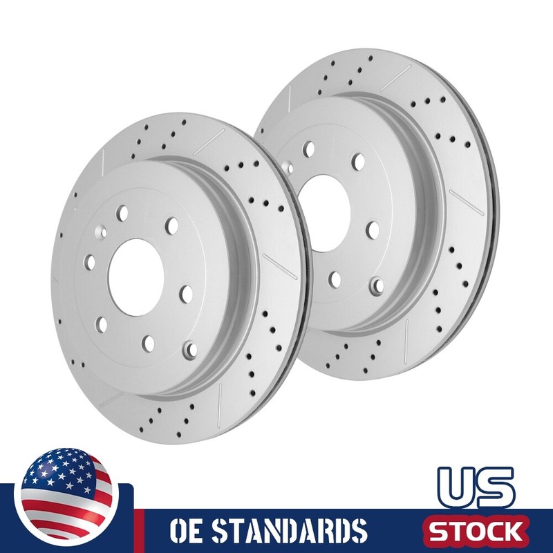 Rear Drilled Disc Brake Rotors for 2007 – 2017 Traverse Enclave Acadia Outlook