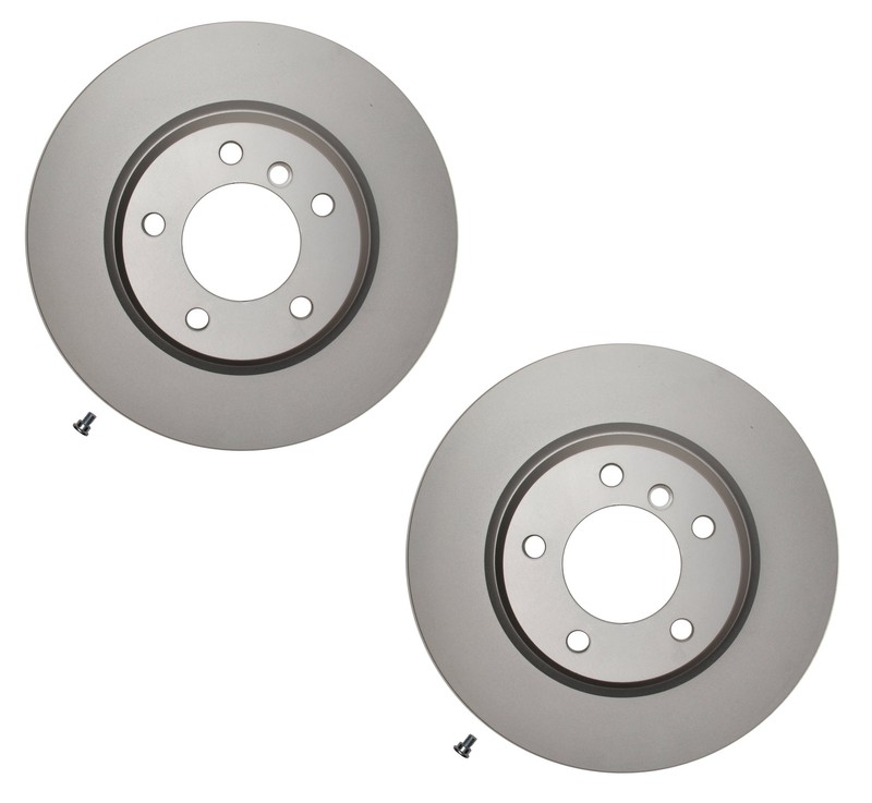 Pair Set of 2 Front Pagid Brake Disc Rotors For BMW E90 330i 330xi Base N52 2006