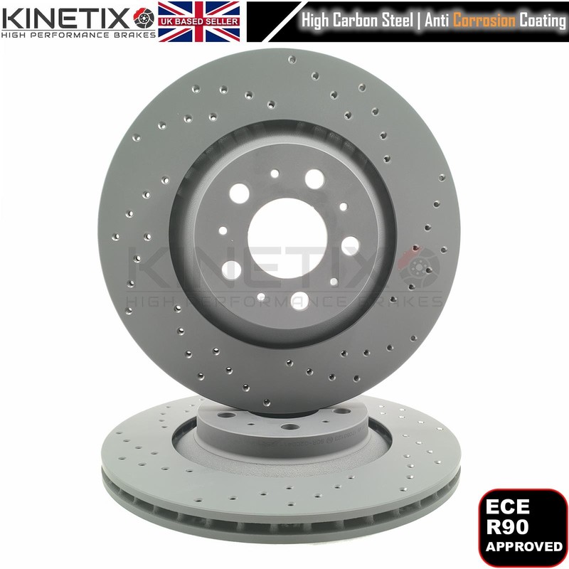 FOR TESLA MODEL Y PERFORMANCE DRILLED FRONT REAR BRAKE DISCS PADS 335mm 335mm gallery