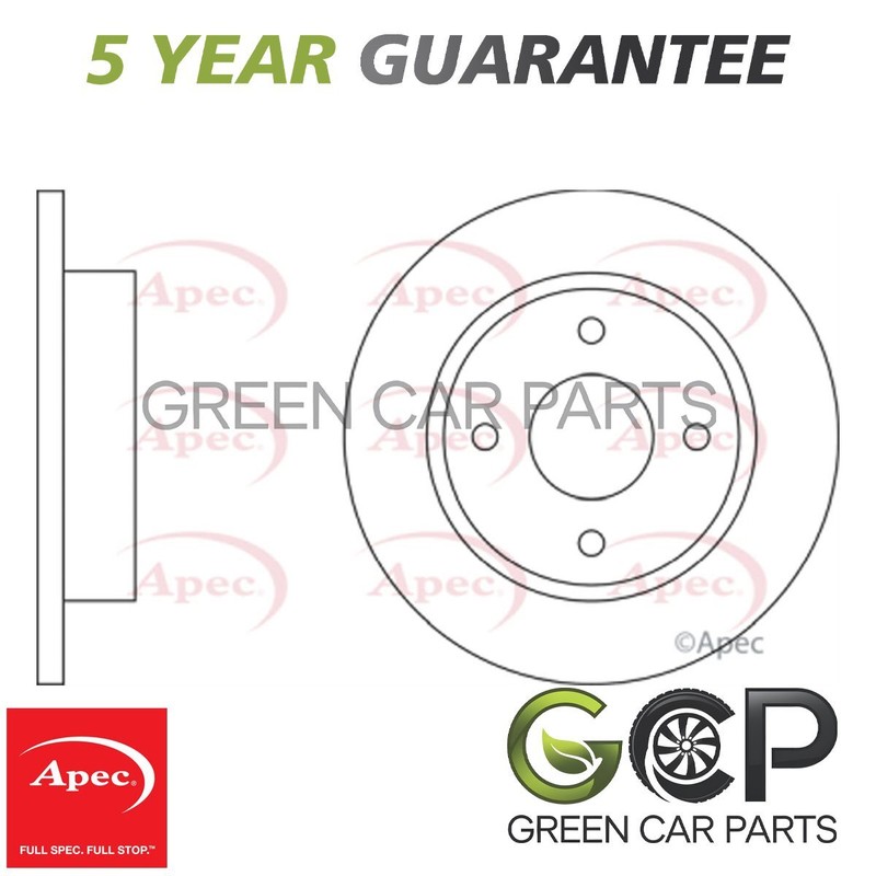 Apec Front Brake Disc Fits Nissan Micra 1993-2003 1.0 1.3 1.4 #1 402065F001