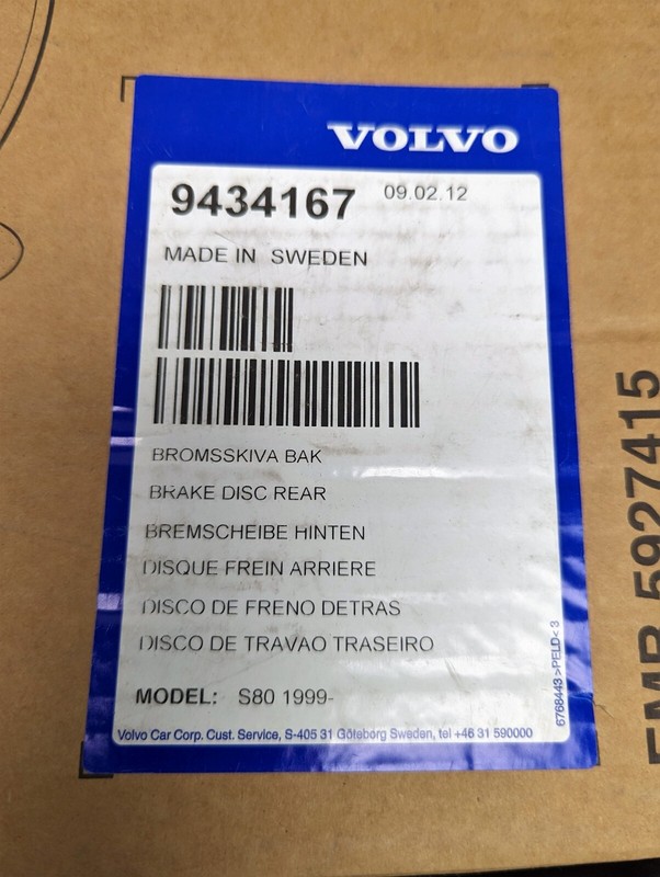 9434167 OEM GENUNINE VOLVO ROTOR REPLACED BY 31471821 [B1S4] gallery